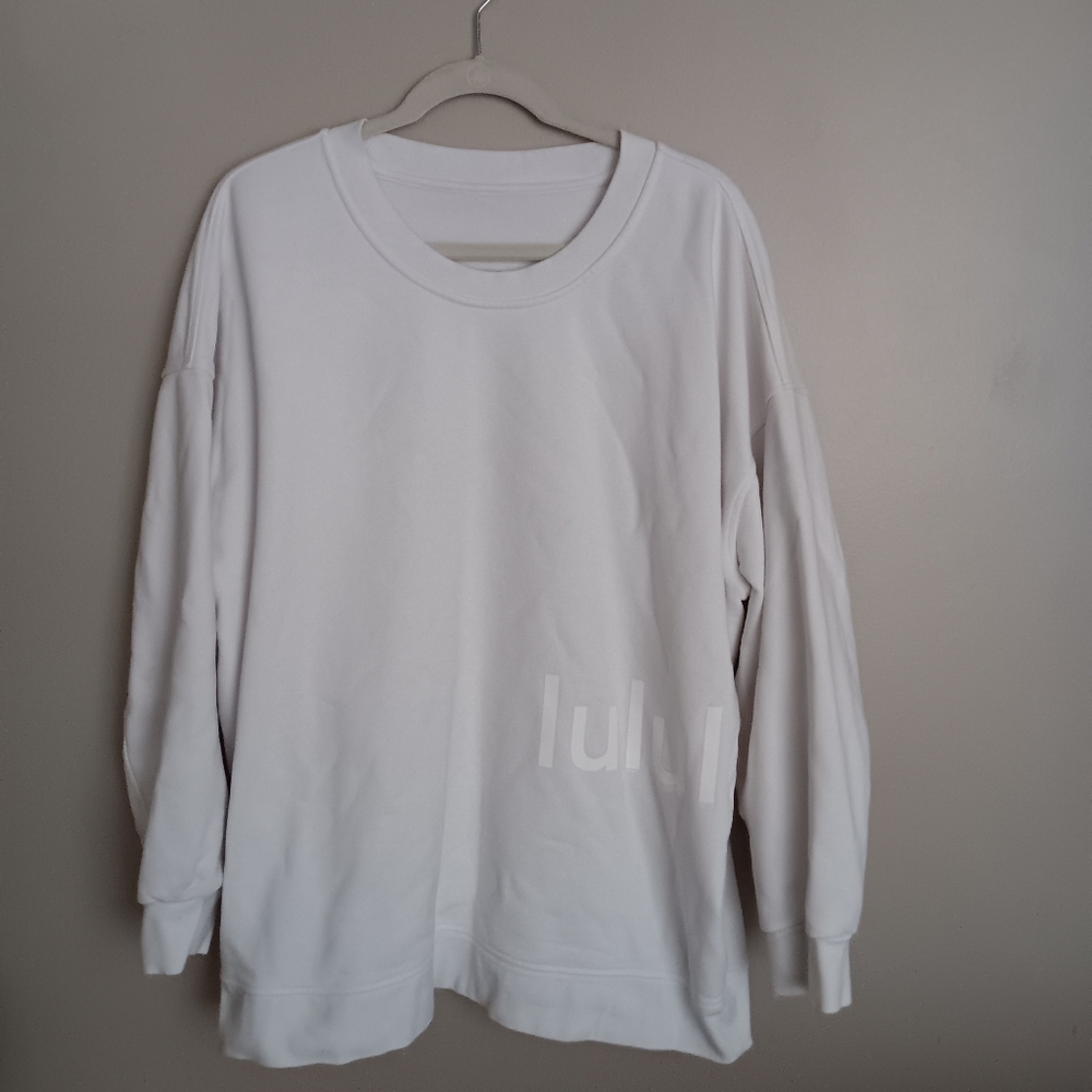 lululemon athletica Men's White Sweatshirt